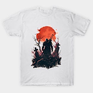 A Monster Hunter Amidst the Fallen - Witcher T-Shirt